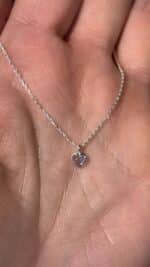 💙✨ Echte Silberkette mit herzförmigem Topas-Anhänger – Liebe, Klarheit & Herzbewusstsein ✨💙 – Bild 3