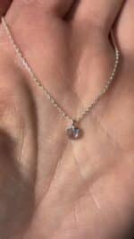 💙✨ Echte Silberkette mit herzförmigem Topas-Anhänger – Liebe, Klarheit & Herzbewusstsein ✨💙 – Bild 6