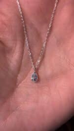 💎✨ Echte Silberkette mit tropfenförmigem Topas-Anhänger – Klarheit, Wahrheit & innere Stärke ✨💎 – Bild 5