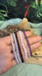💜 Amethyst Edelstein Armband – handgefertigt 💜 – Bild 3