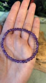 💜 Amethyst Edelstein Armband – handgefertigt 💜