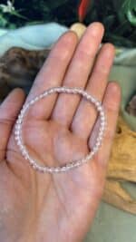 🤍 Bergkristall Edelstein Armband – handgefertigt