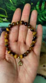 ✨ Schutzarmband Tigerauge & Lotus – Seelenkreation von Nurse Soul Angel ✨ – Bild 2