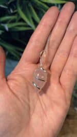 🩷✨ Rosenquarz Spiral-Pendel mit Bergkristall-Perle – handverlesen aus Idar-Oberstein ✨🩷 – Bild 3