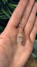 🩷✨ Rosenquarz Spiral-Pendel mit Bergkristall-Perle – handverlesen aus Idar-Oberstein ✨🩷 – Bild 3