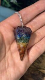 🌈✨Orgon Chakra Pendel mit Bergkristall-Perle – handverlesen aus Idar-Oberstein✨🌈 – Bild 2
