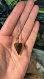 ✨ Tigerauge Pendel – handverlesen aus Idar-Oberstein ✨ – Bild 2