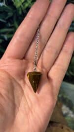✨ Tigerauge Pendel – handverlesen aus Idar-Oberstein ✨ – Bild 3