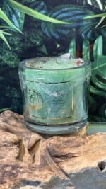 💚 Herzchakra Duftkerze mit Bergkristall – Liebe, Selbstliebe & Dankbarkeit